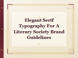 Crafting Literary Elegance with a Serif Font
